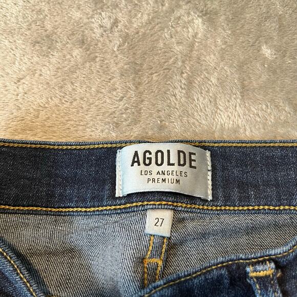 Agolde Sophie High Rise Skinny Crop Dark Wash Jeans Size 27 Style A018 1044 - Picture 6 of 7